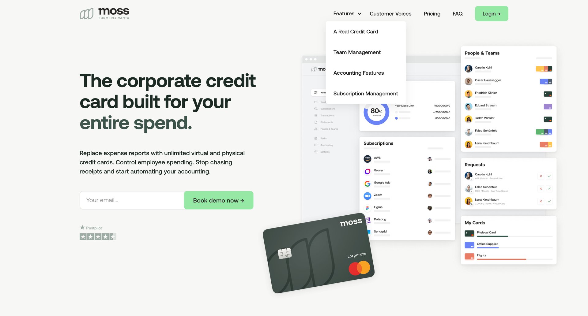 Moss
			       ux ui design