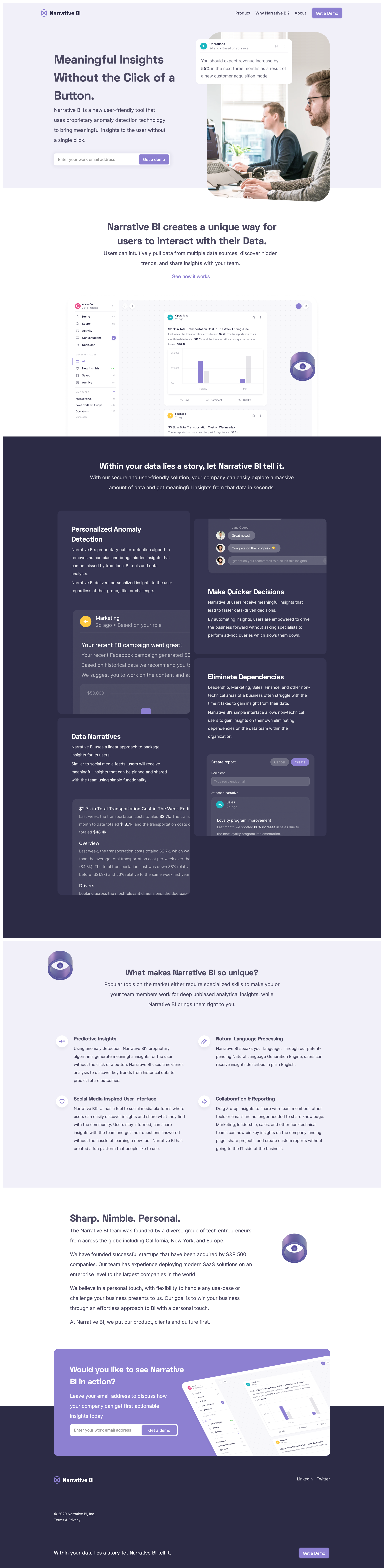 Narrative BI
				 page example