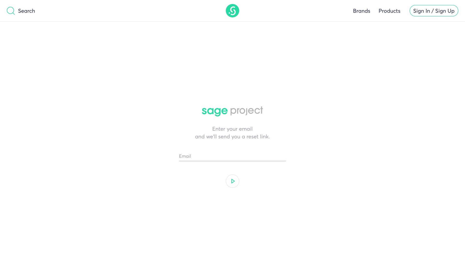 Sage project
				password reset page example