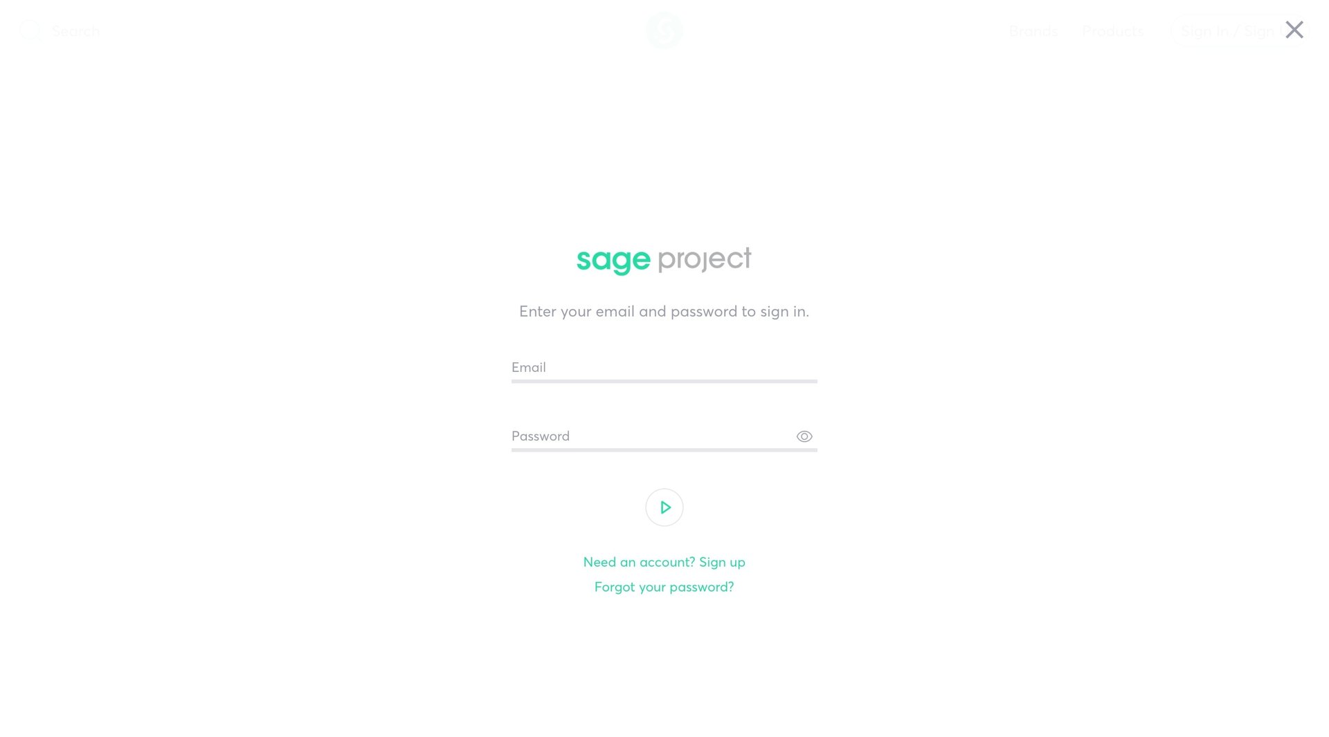 Sage project
				signin page example