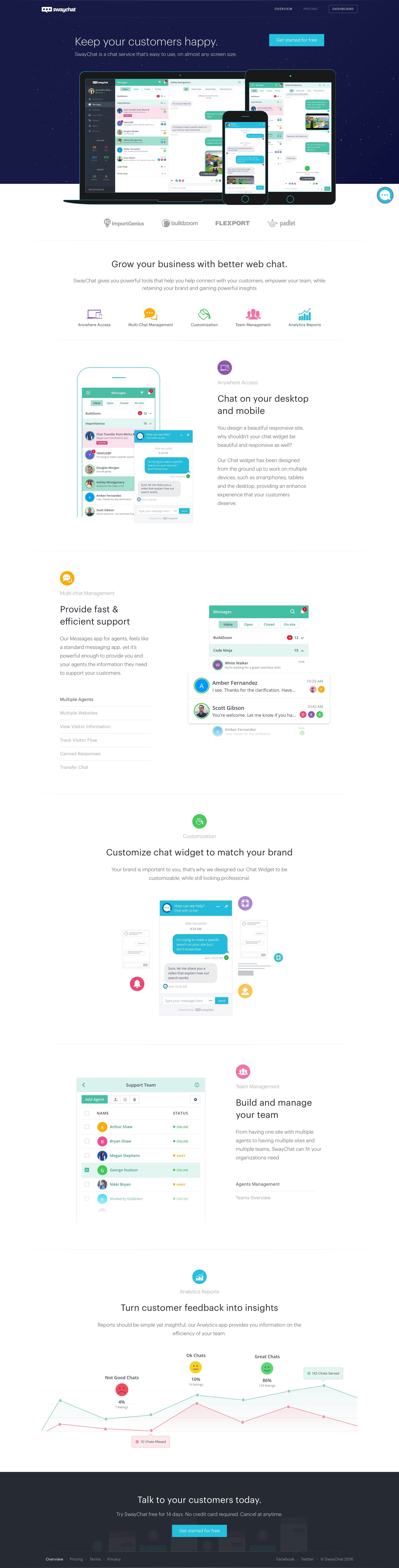 SwayChat
				 page example