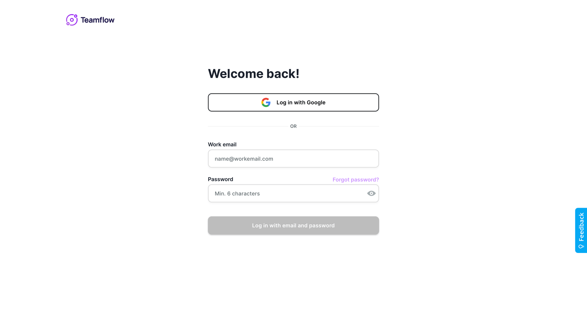 Teamflow
				signin page example