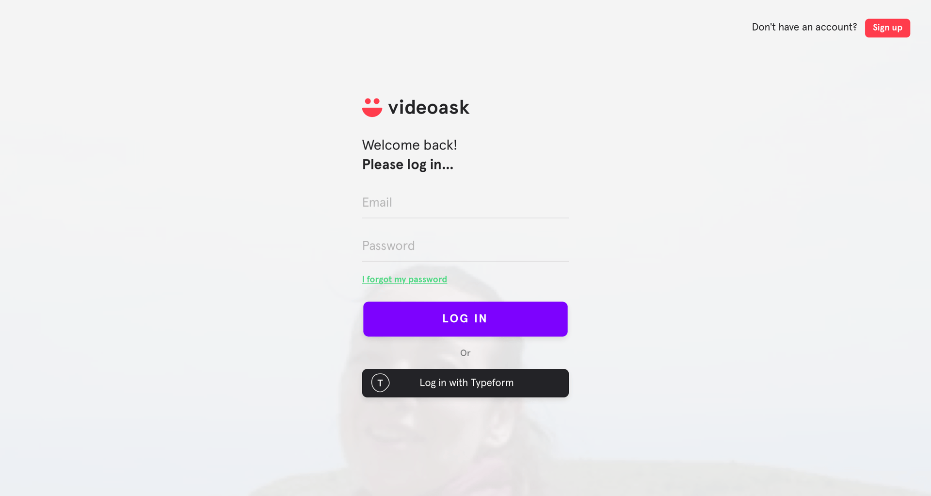 Videoask
				signin page example
