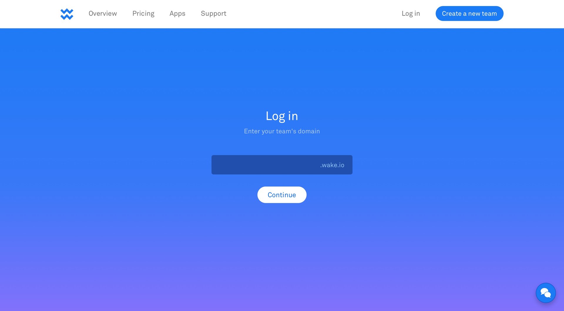 Wake
				signin page example