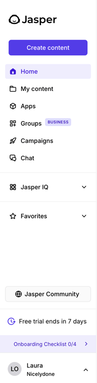 Jasper — Vertical navigation component