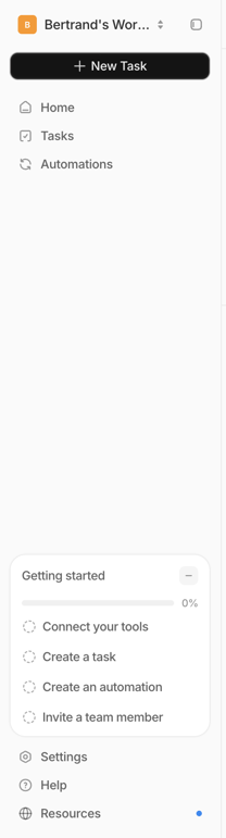 Tembo — Vertical navigation component