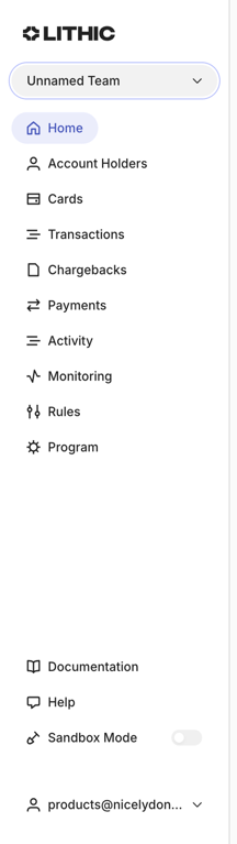 Lithic — Vertical navigation component