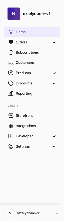 Swell — Vertical navigation component