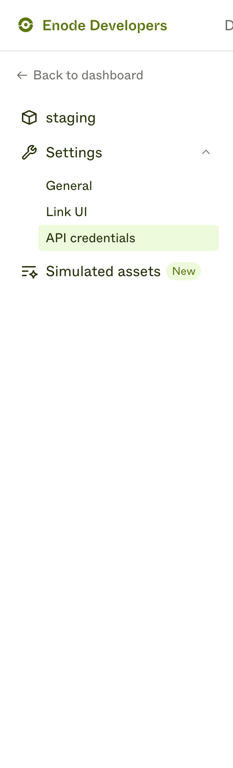 Enode — Vertical navigation component