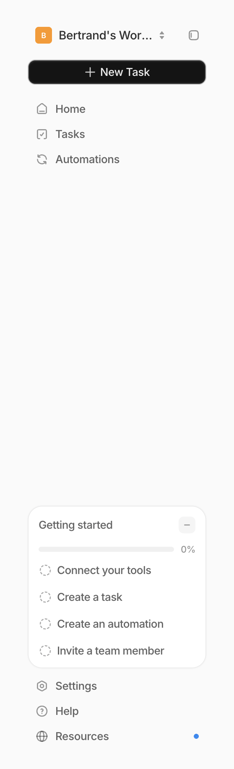 Tembo — Vertical navigation component