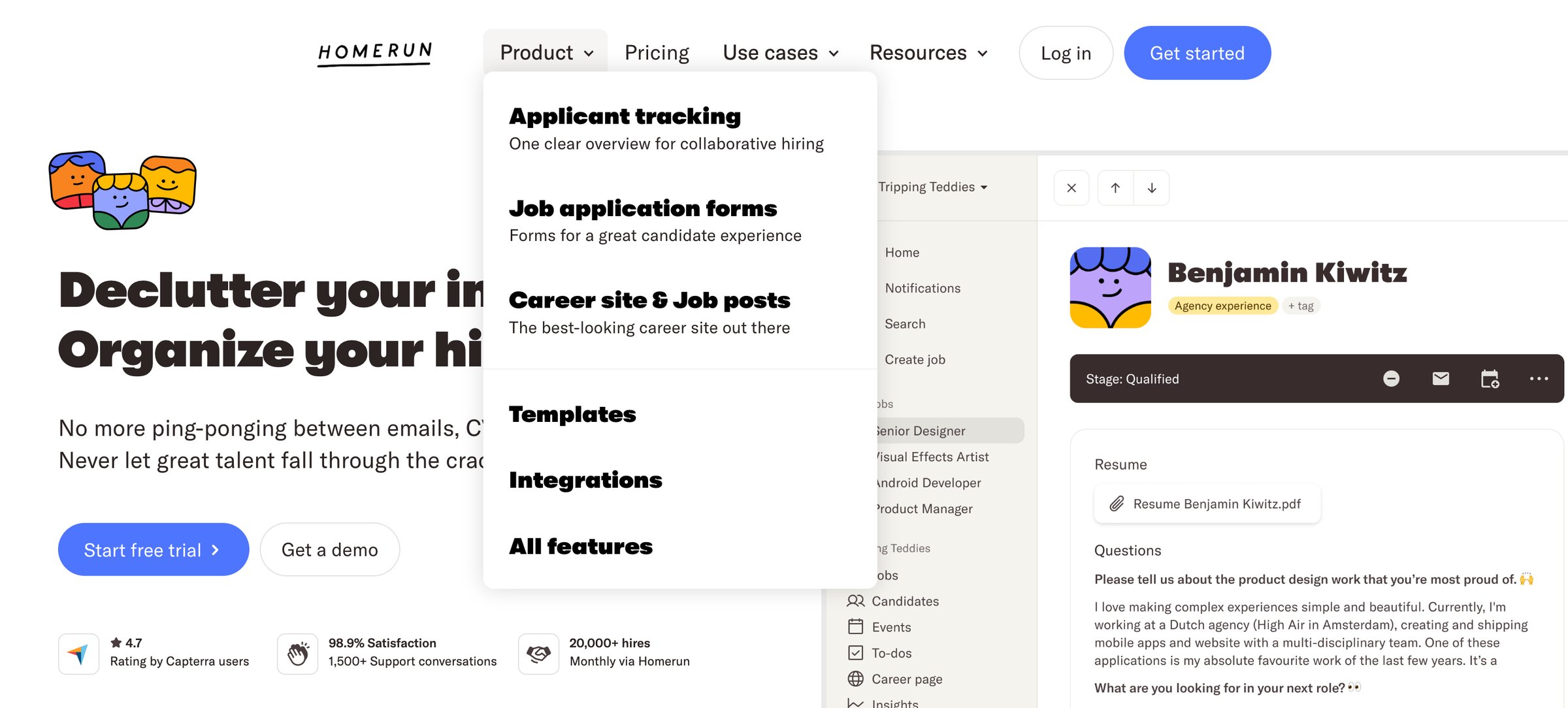 Homerun - Homerun Your radically easy-to-use hiring tool for small business screen