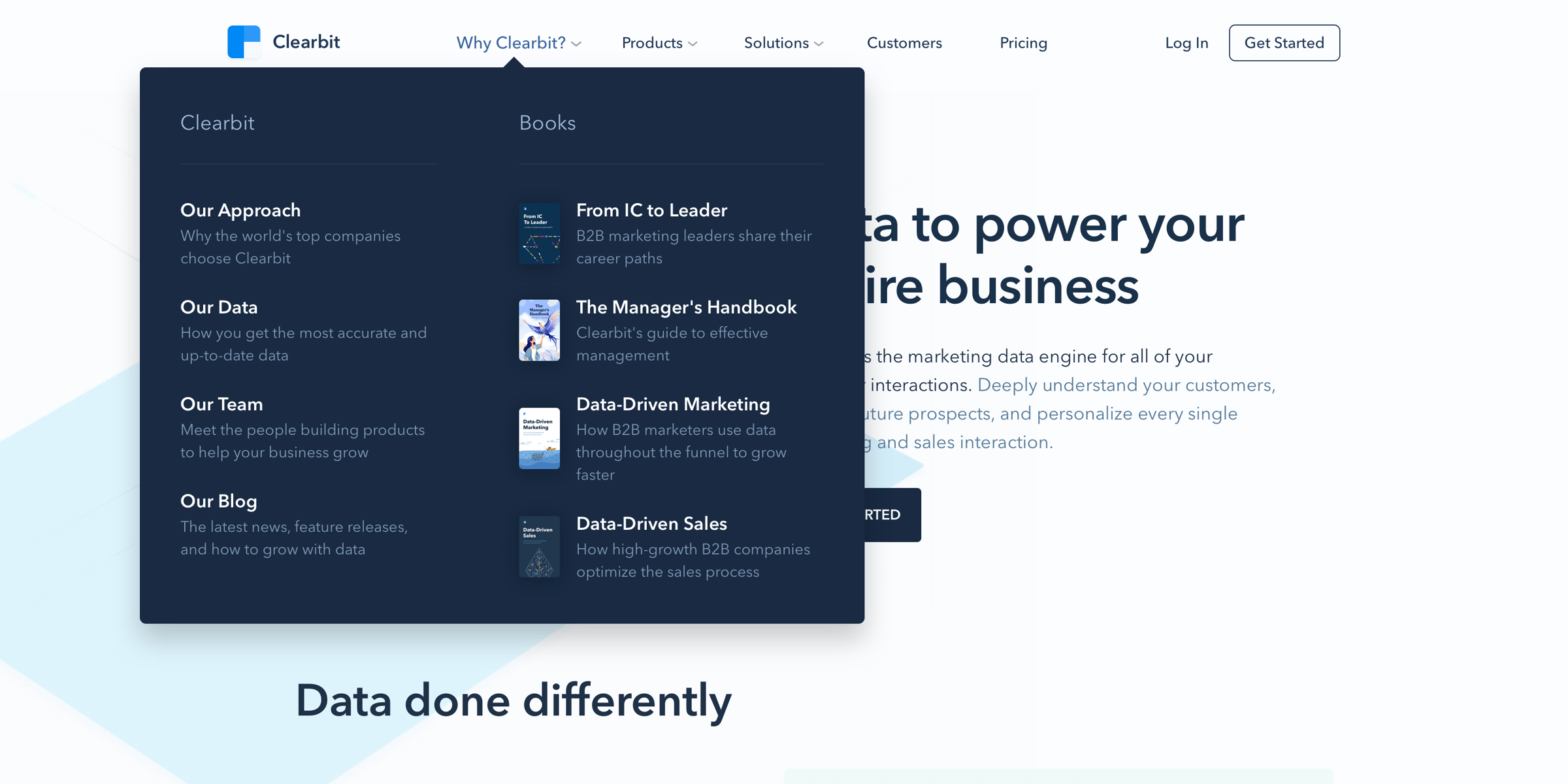 Clearbit - Clearbit - B2B Lead Data Enrichment, Qualification & Scoring | Company Lookup | Account Based Marketing | Form Autofill Solutions screen