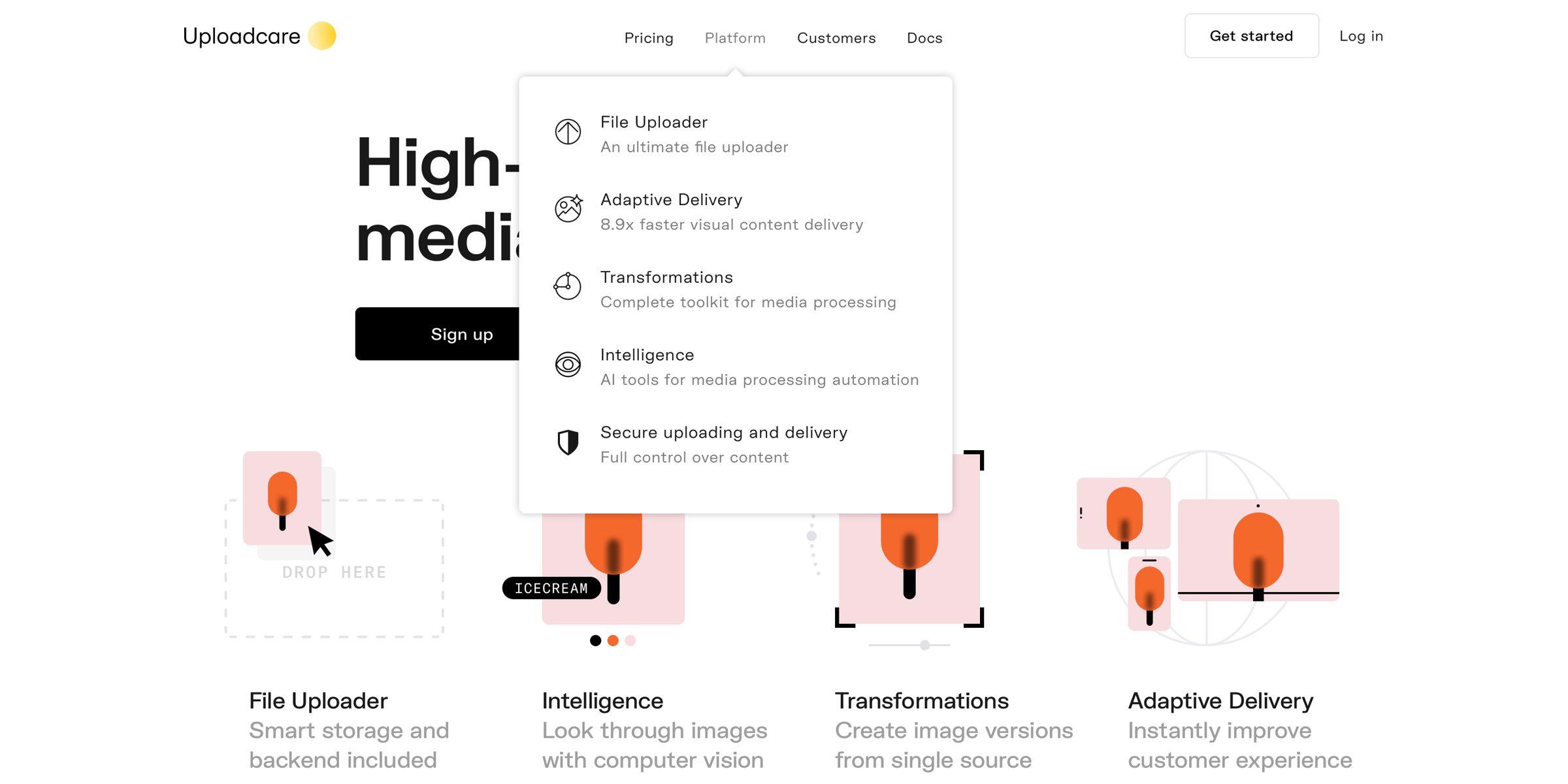 Uploadcare - Uploadcare | The edge cloud platform beyond the best of the web | Uploadcare screen