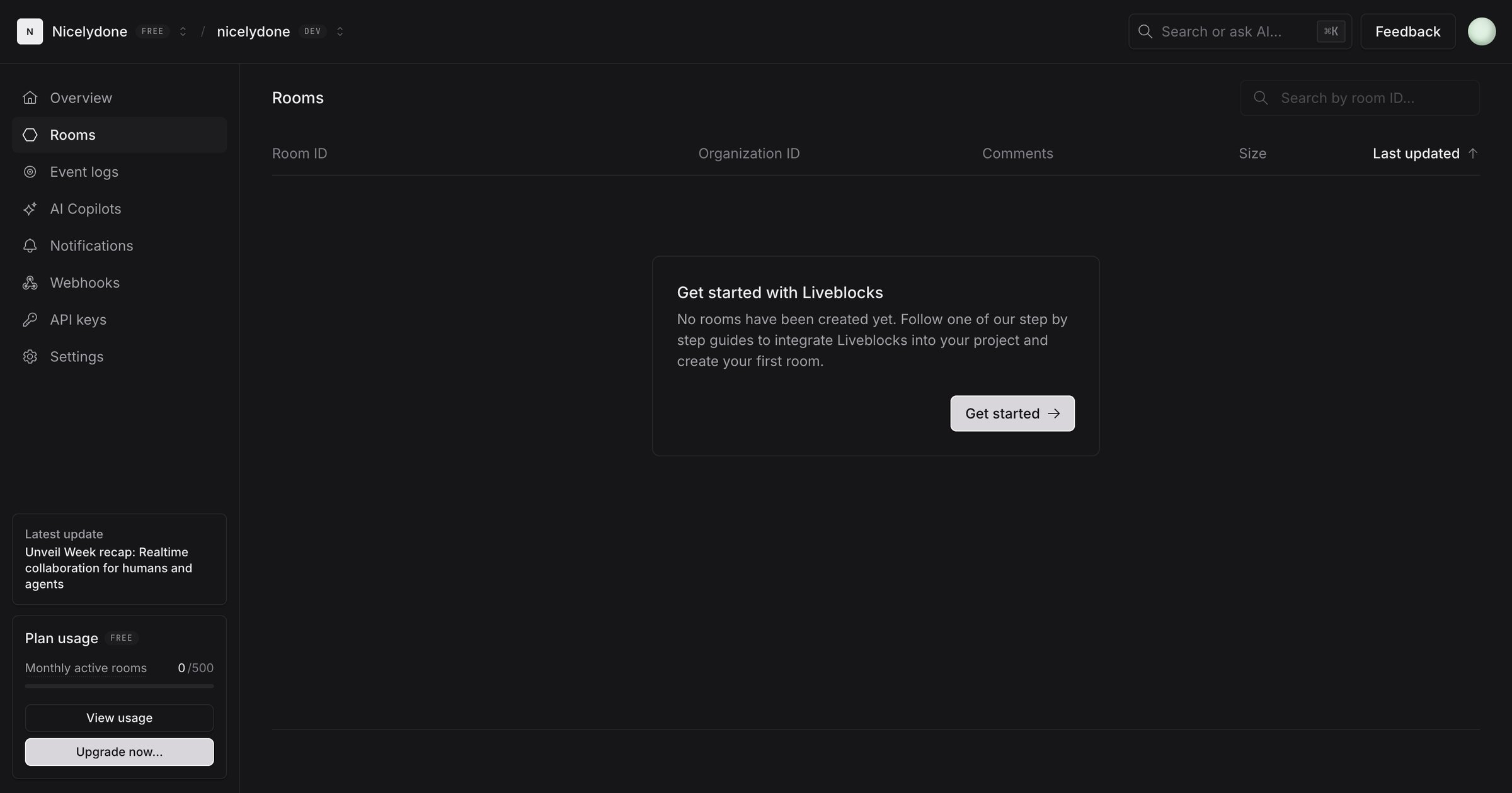 nicelydone (Development) | nicelydone (Development) | Rooms from Liveblocks