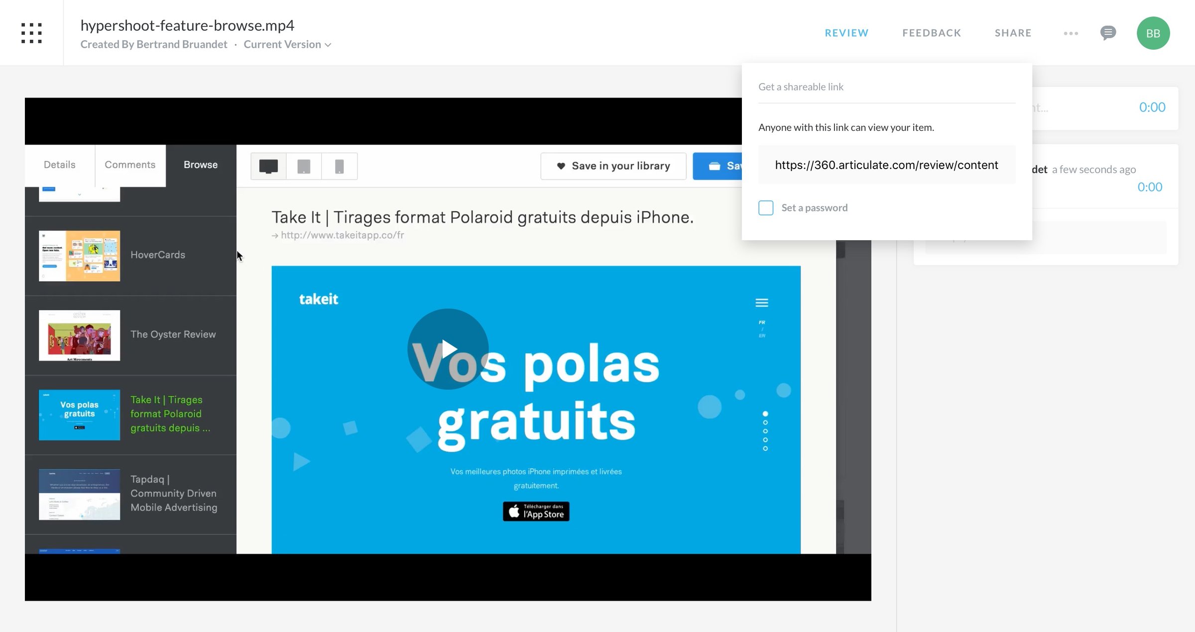 Share from Articulate