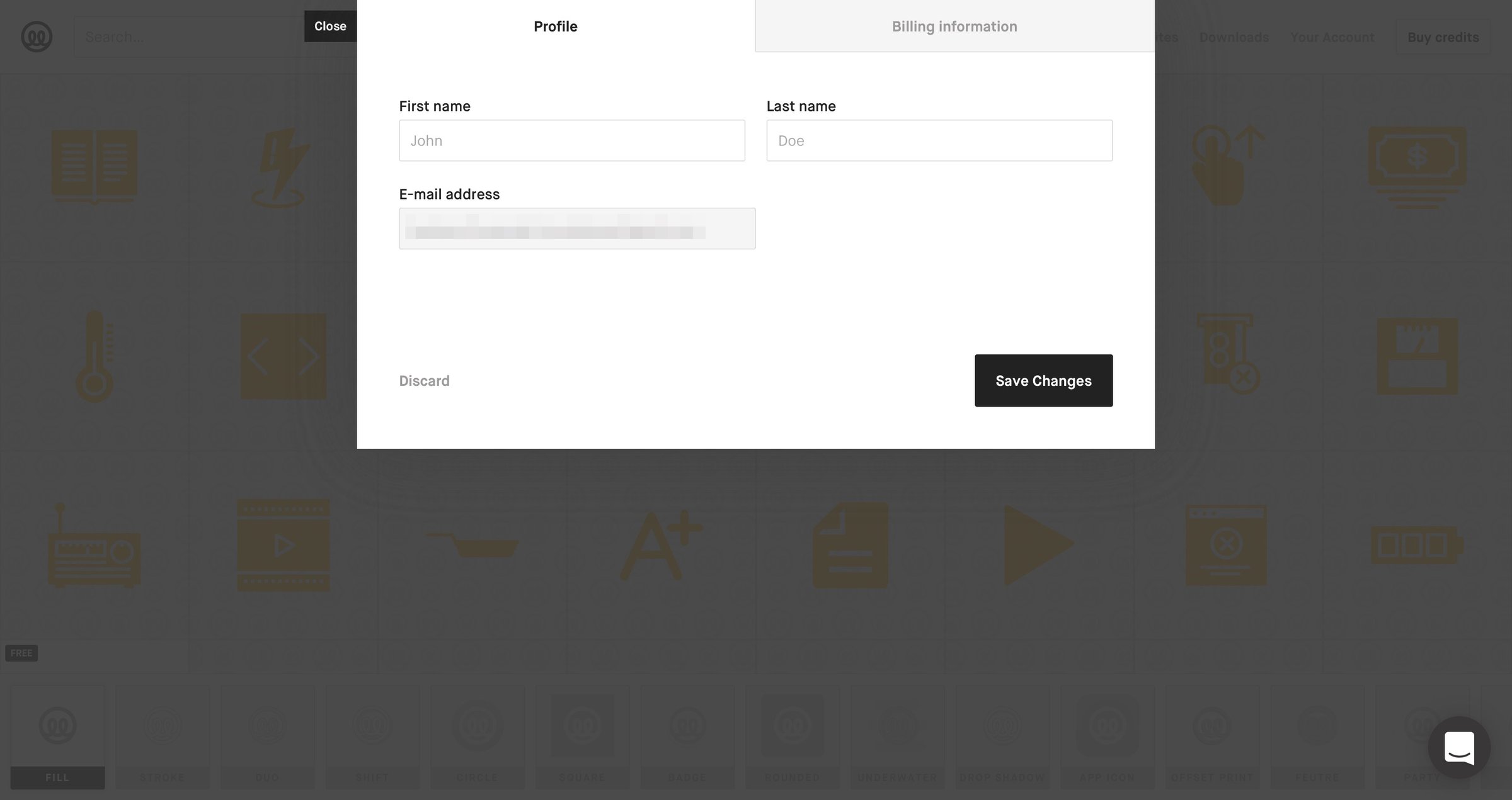 Settings from Illustrio