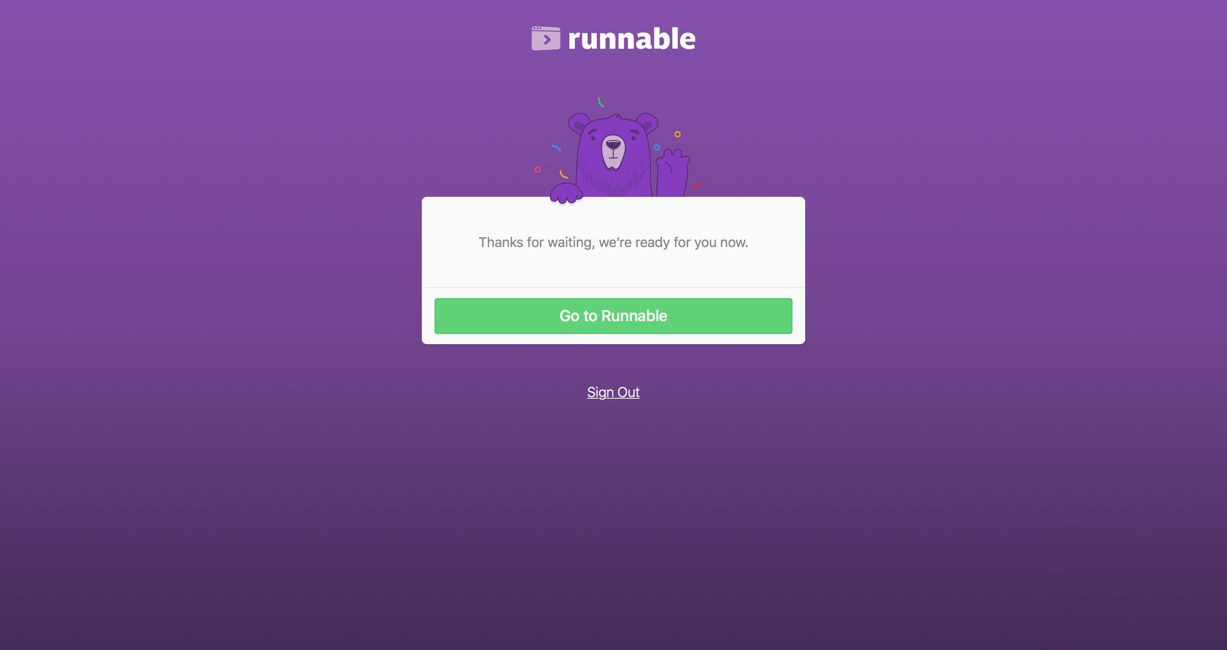 Runnable - Onboarding screen