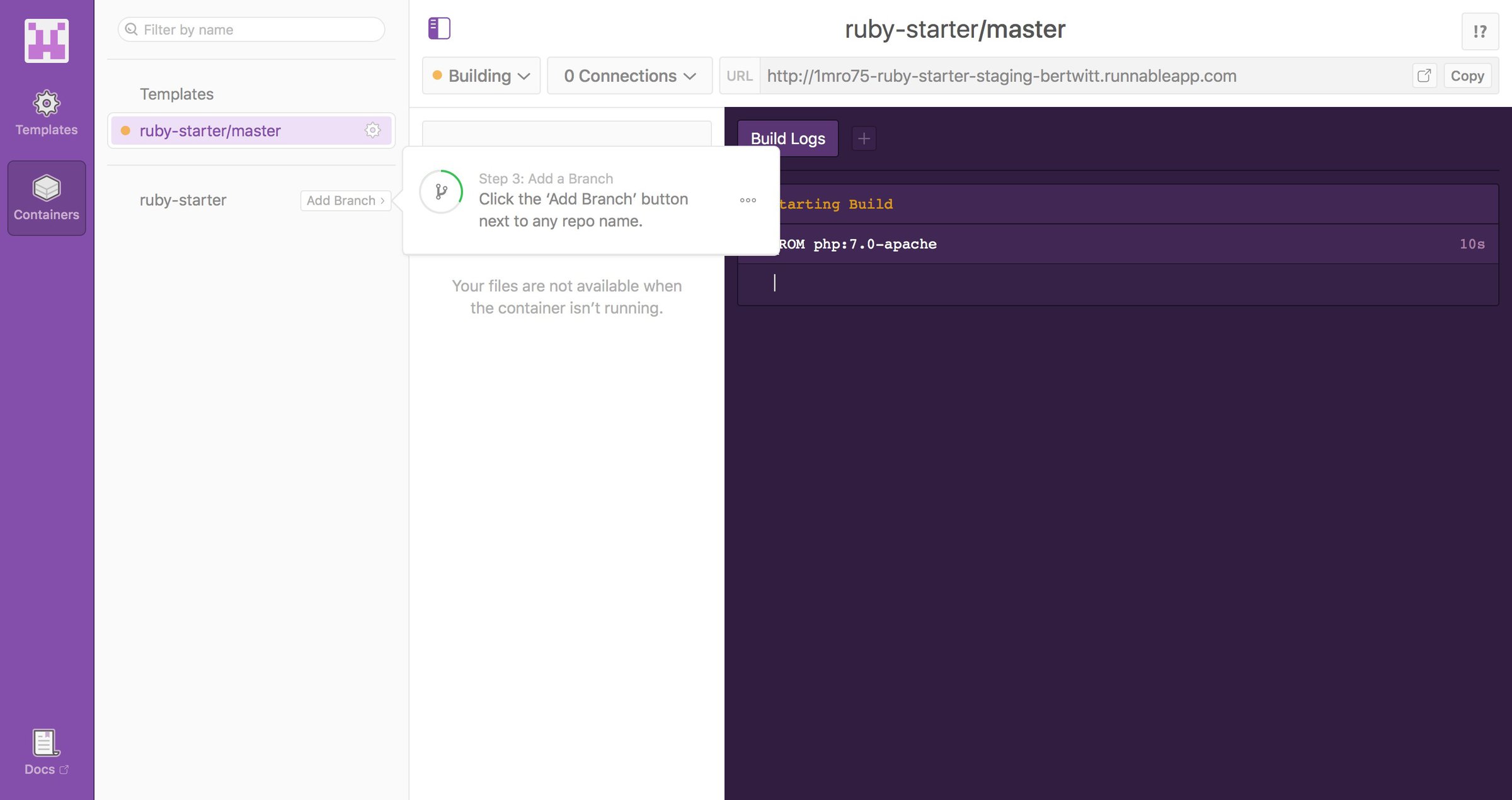 Runnable - Onboarding screen