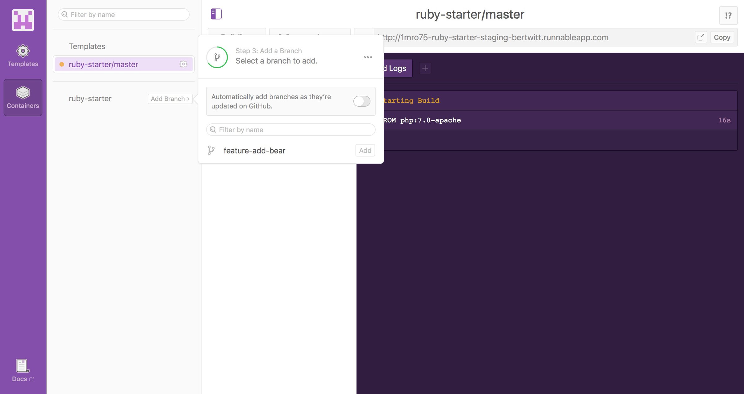 Runnable - Onboarding screen