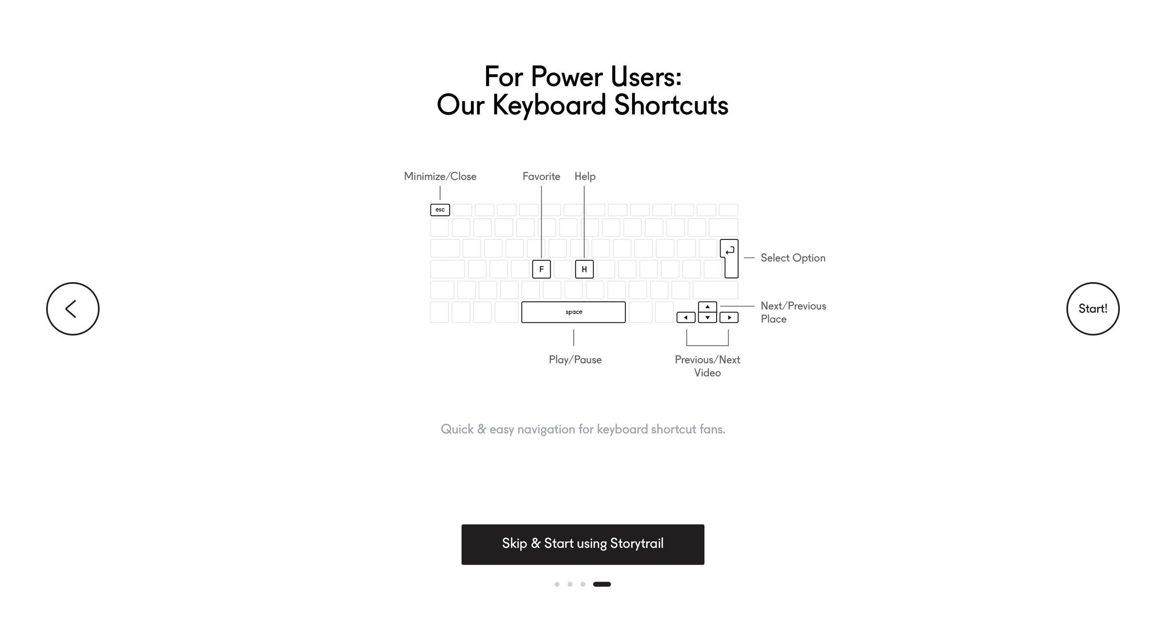 Storytrail - Onboarding screen