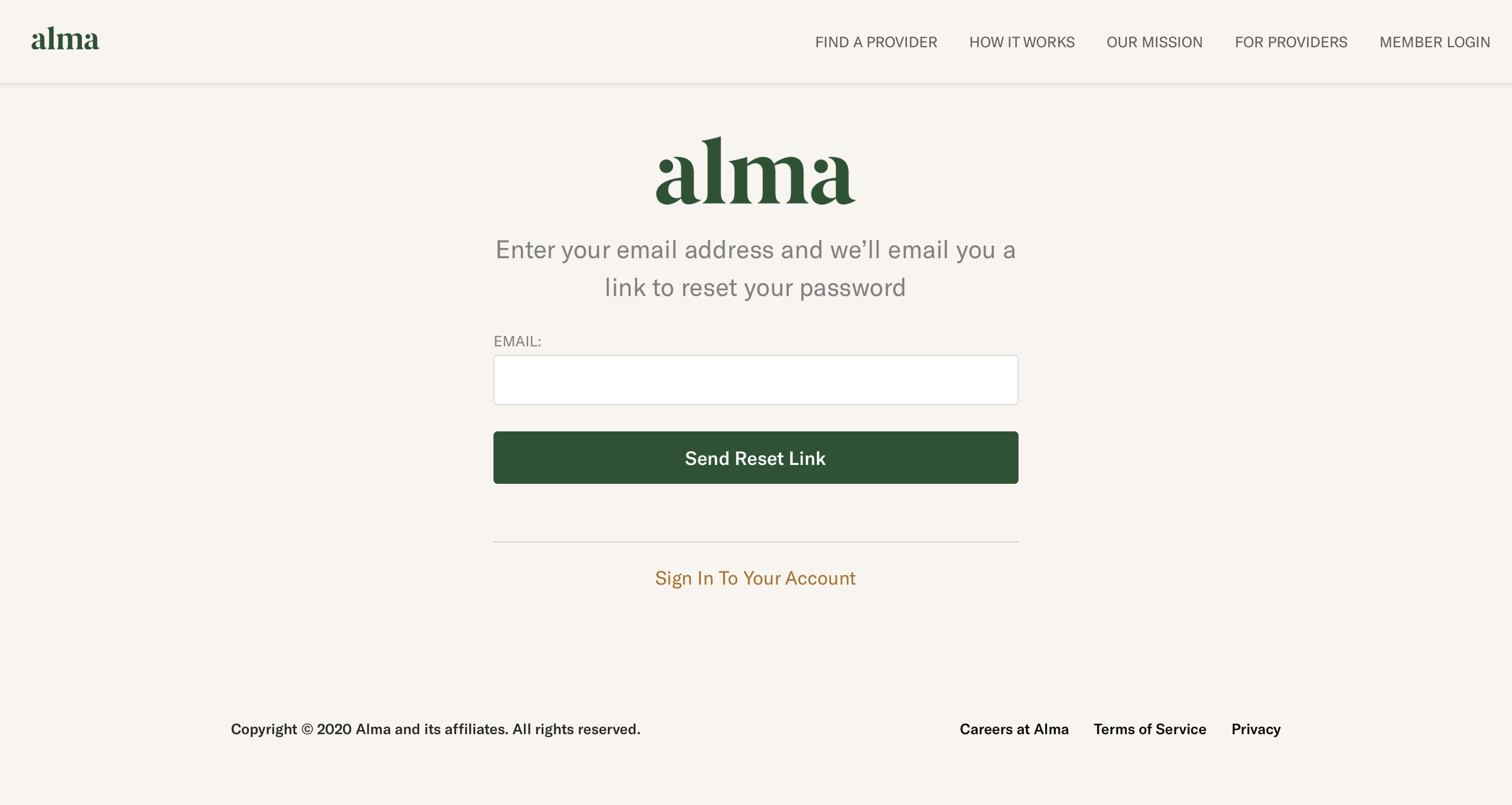 Alma screen