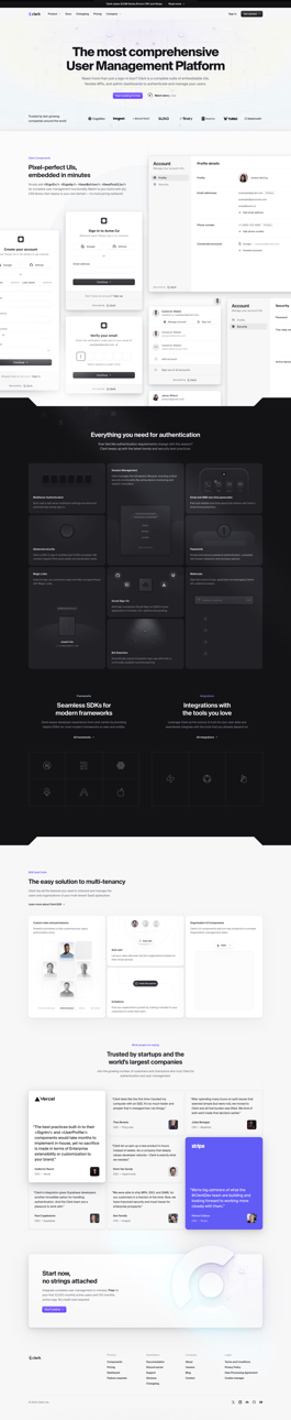 Clerk screen