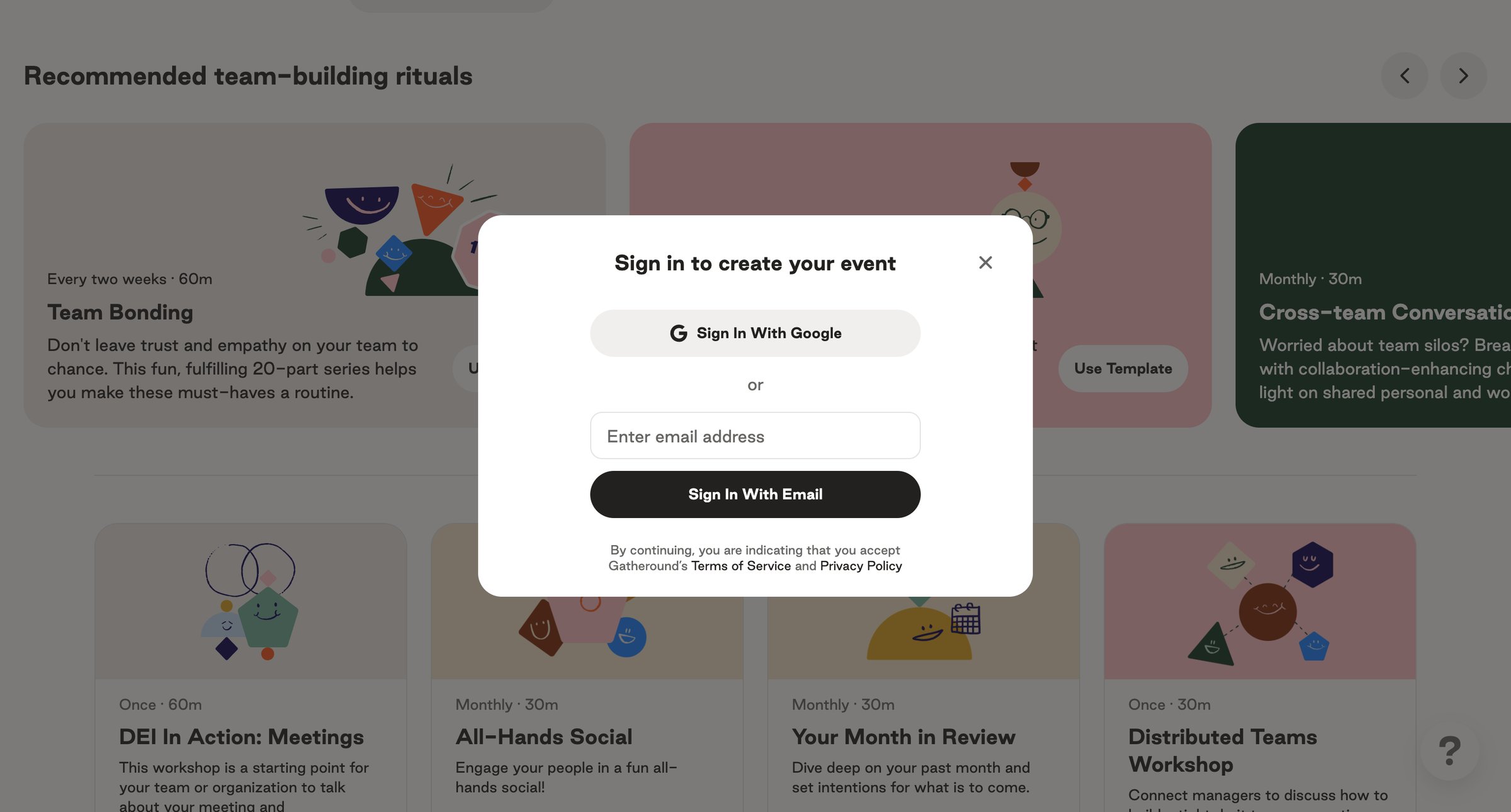 Gatheround - Gatheround — A better way to bring your people together screen