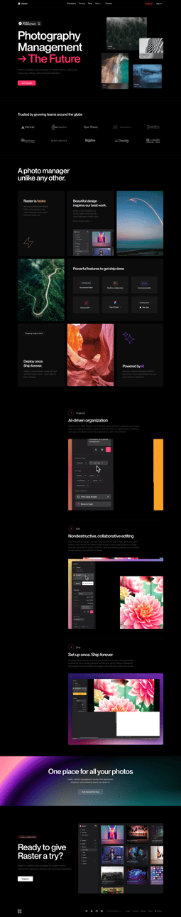 Raster screen