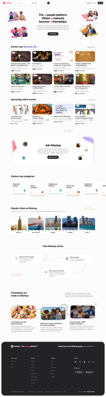 Meetup screen