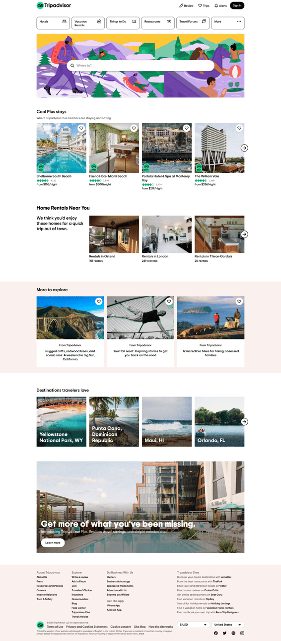 Tripadvisor screen
