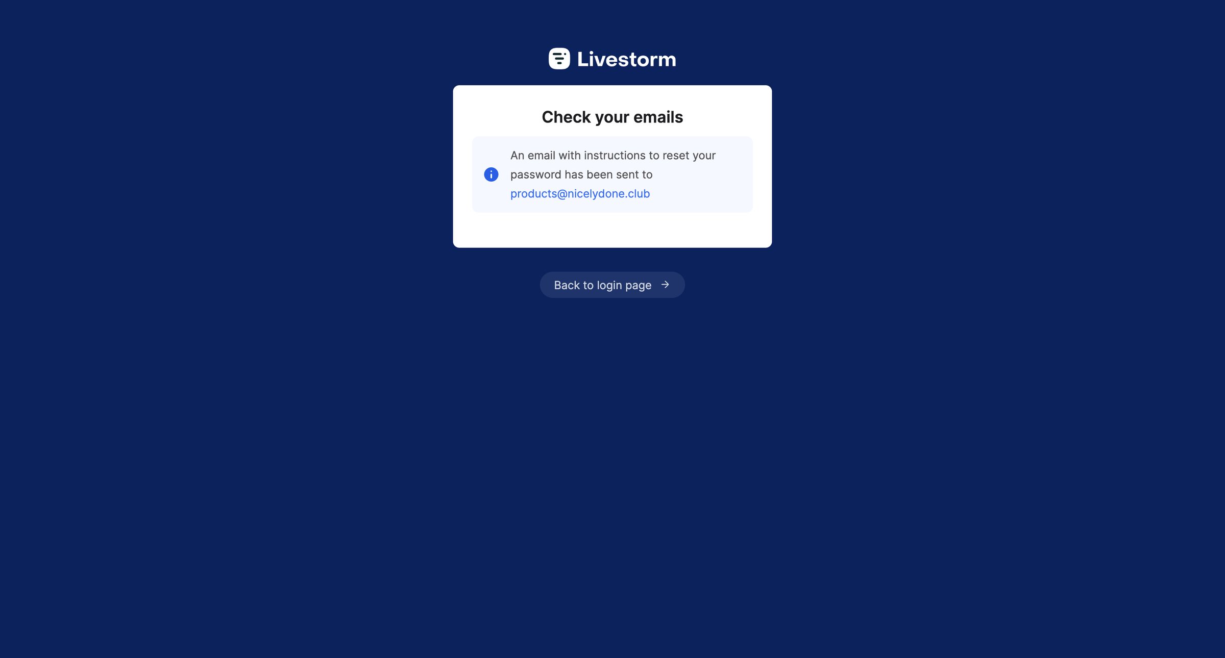 Livestorm - Dashboard | Livestorm screen