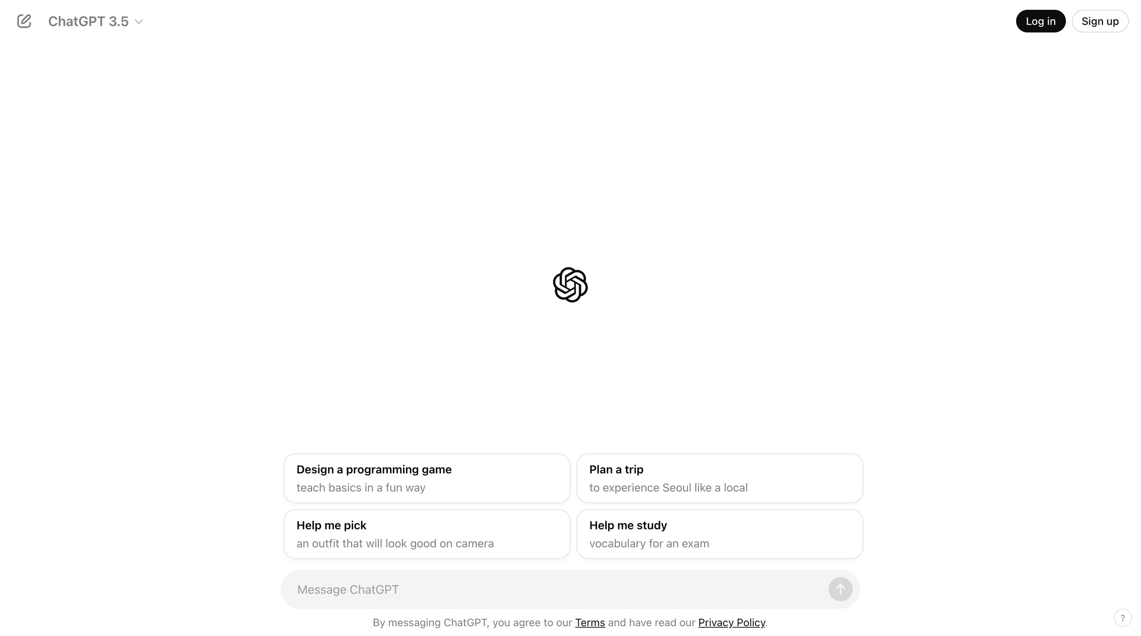 ChatGPT screen