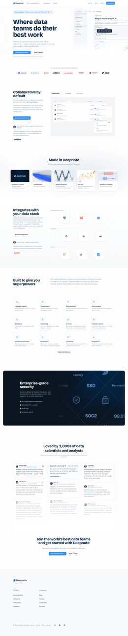 Deepnote screen