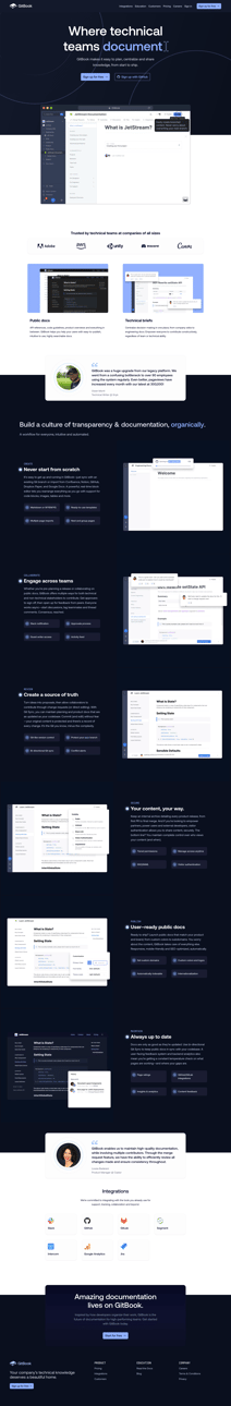 Gitbook screen
