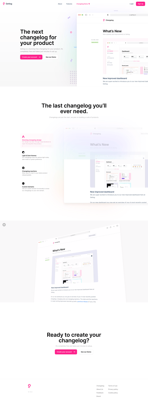 Getlog screen