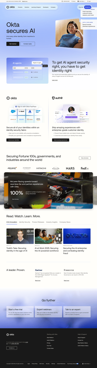 Okta screen