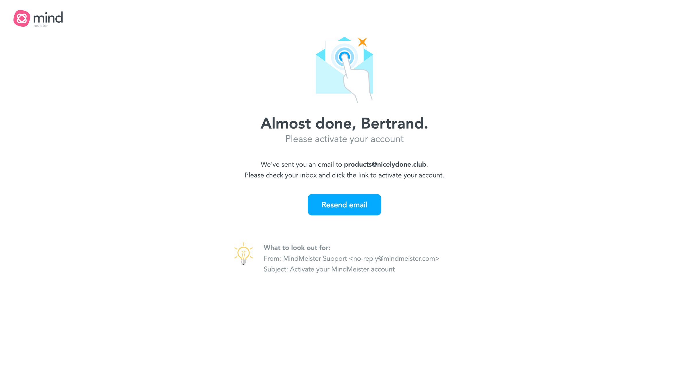 MindMeister screen