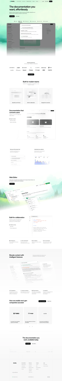 Mintlify screen