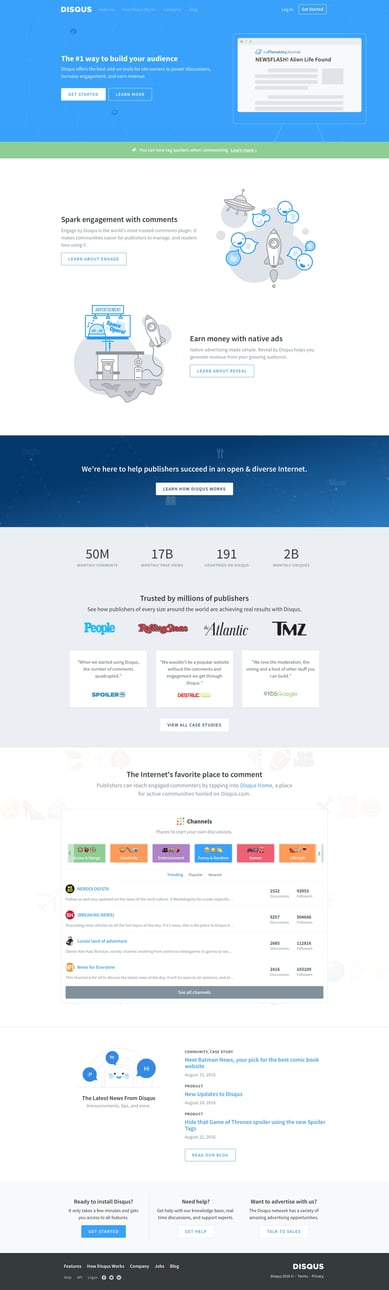 Disqus screen