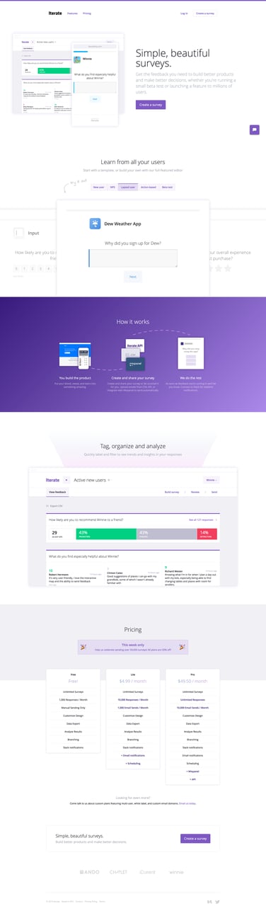 Iterate screen