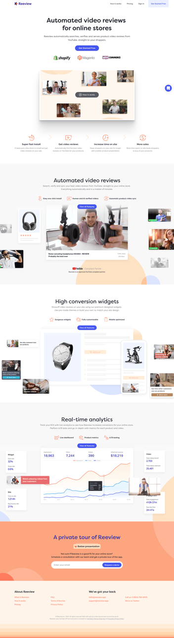 Reeview screen