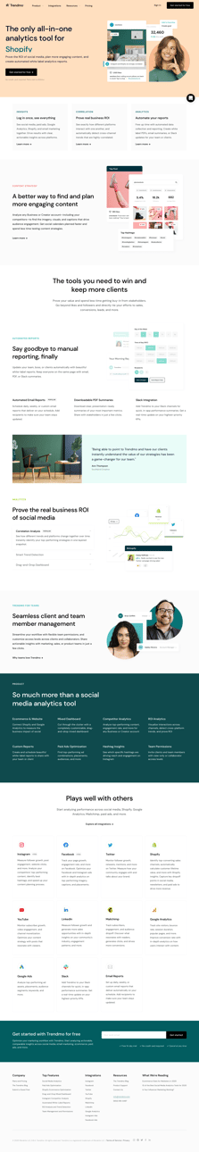 Trendmo screen