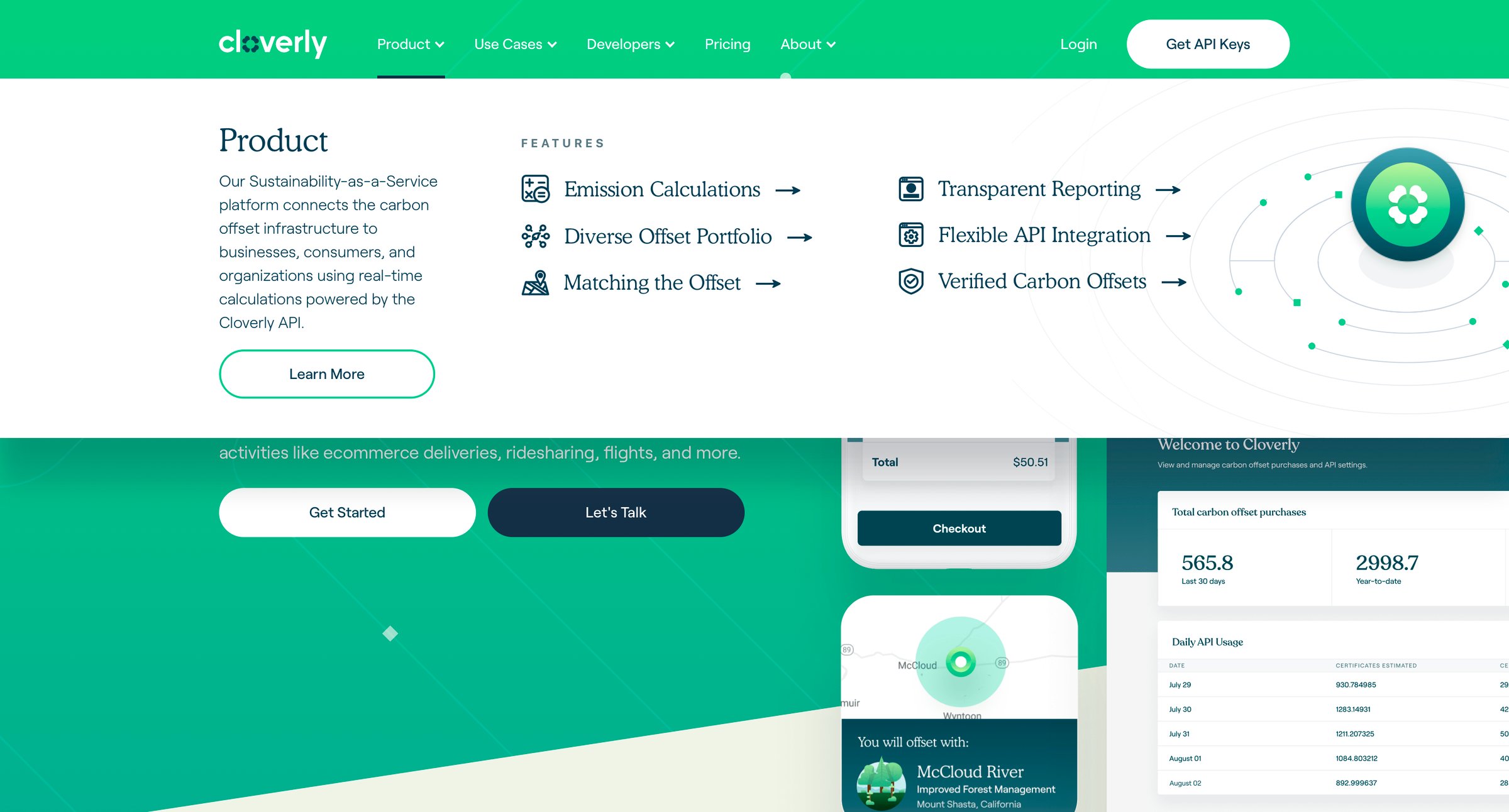 Cloverly - Carbon Neutral Platform for Sustainable Companies | Cloverly screen