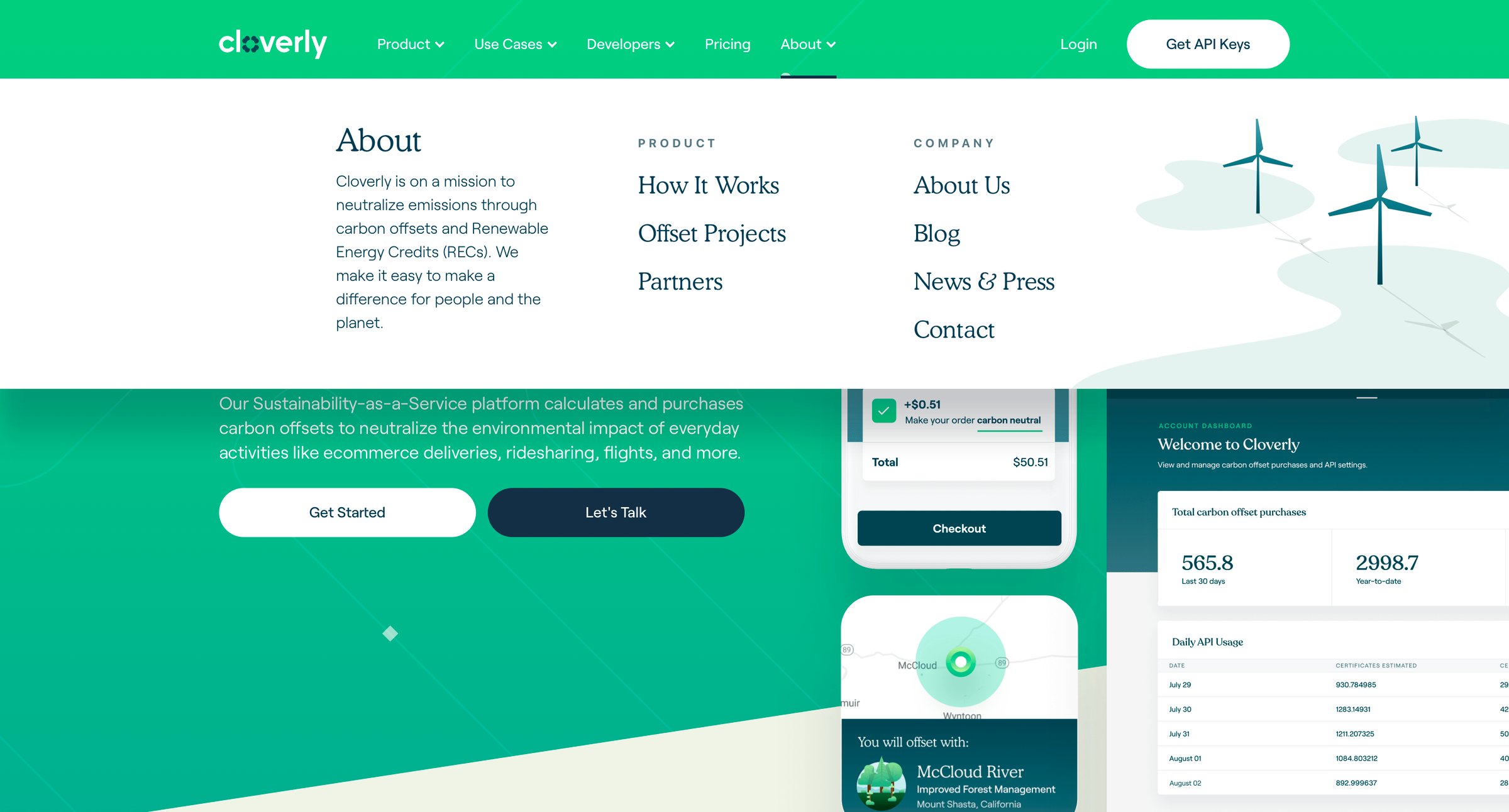 Cloverly - Carbon Neutral Platform for Sustainable Companies | Cloverly screen