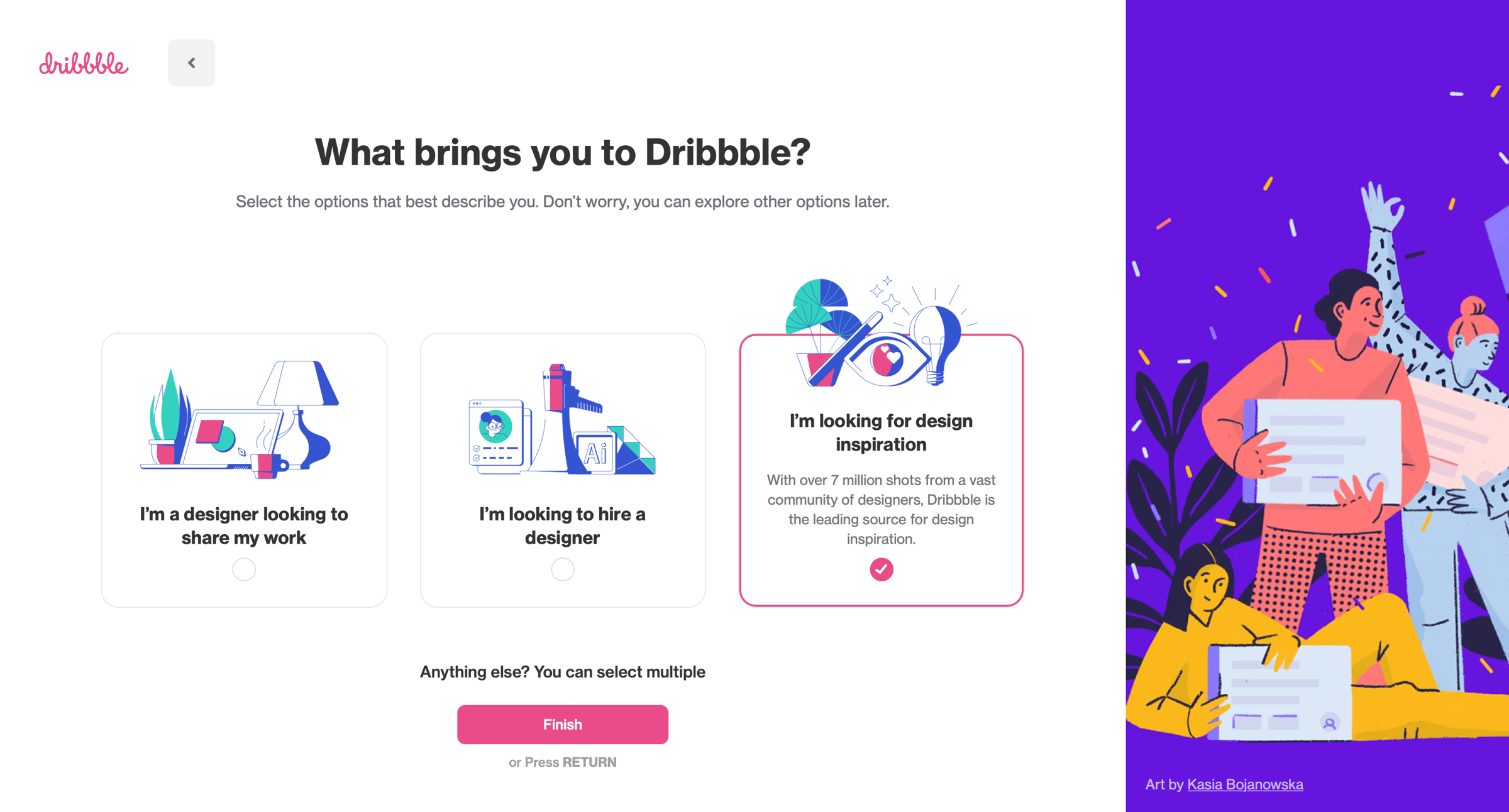 Dribbble - Dribbble - Discover the World’s Top Designers & Creative Professionals screen