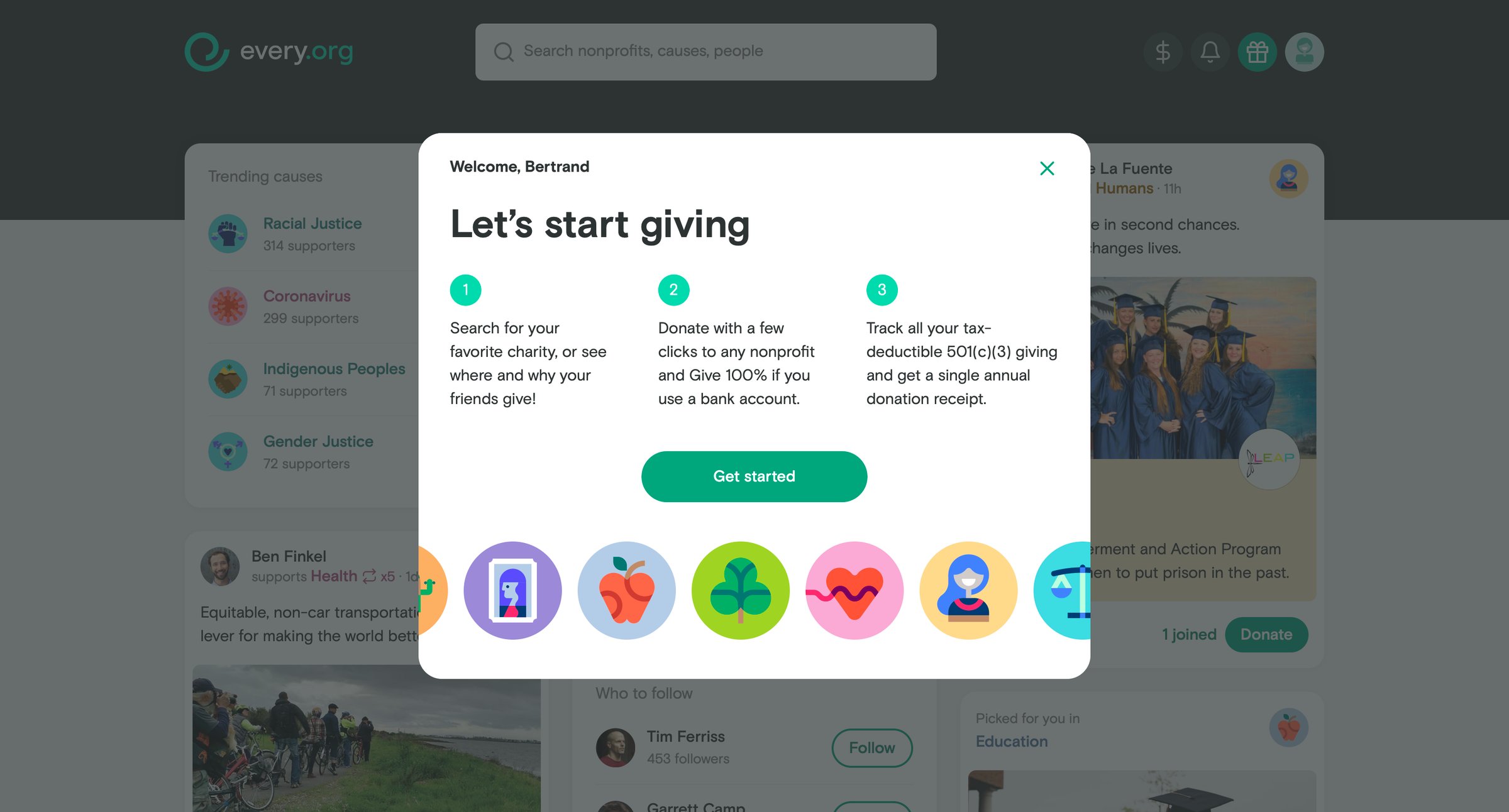 Every - Onboarding screen