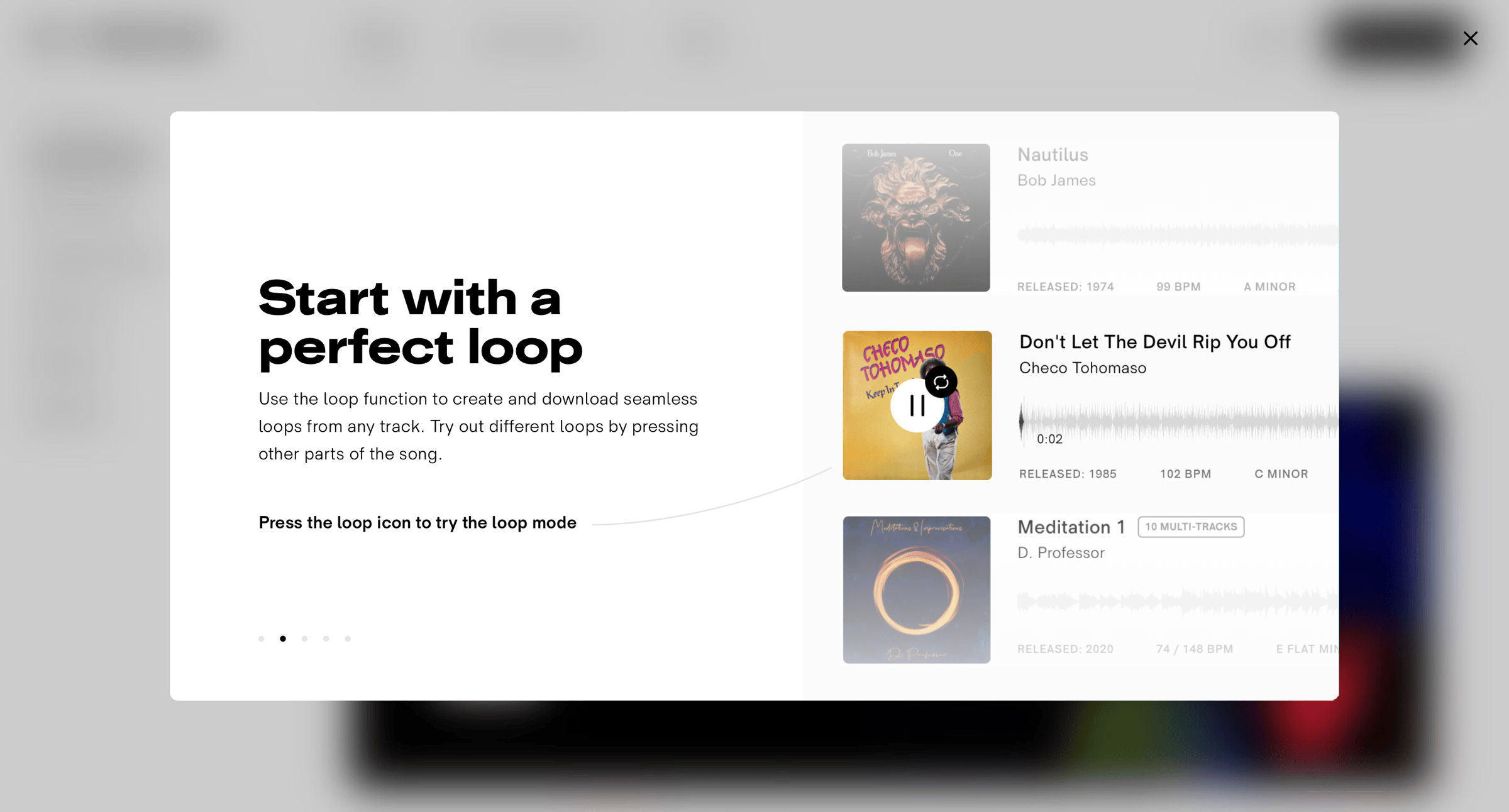 Tracklib - Welcome to Tracklib screen