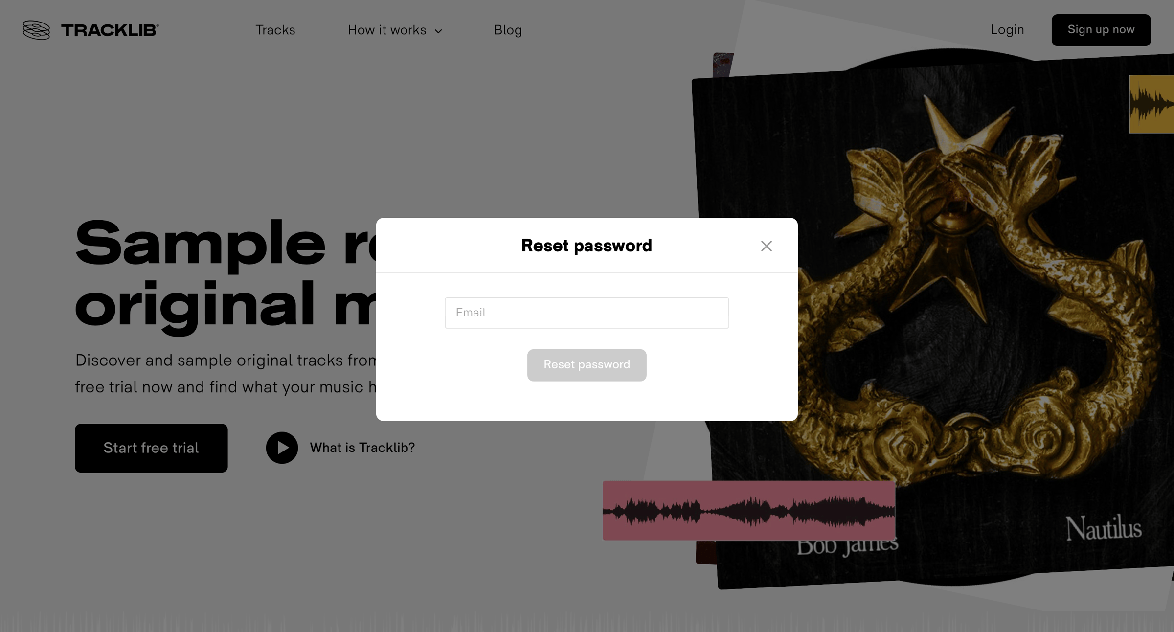 Tracklib - Tracklib - the record store for sampling screen