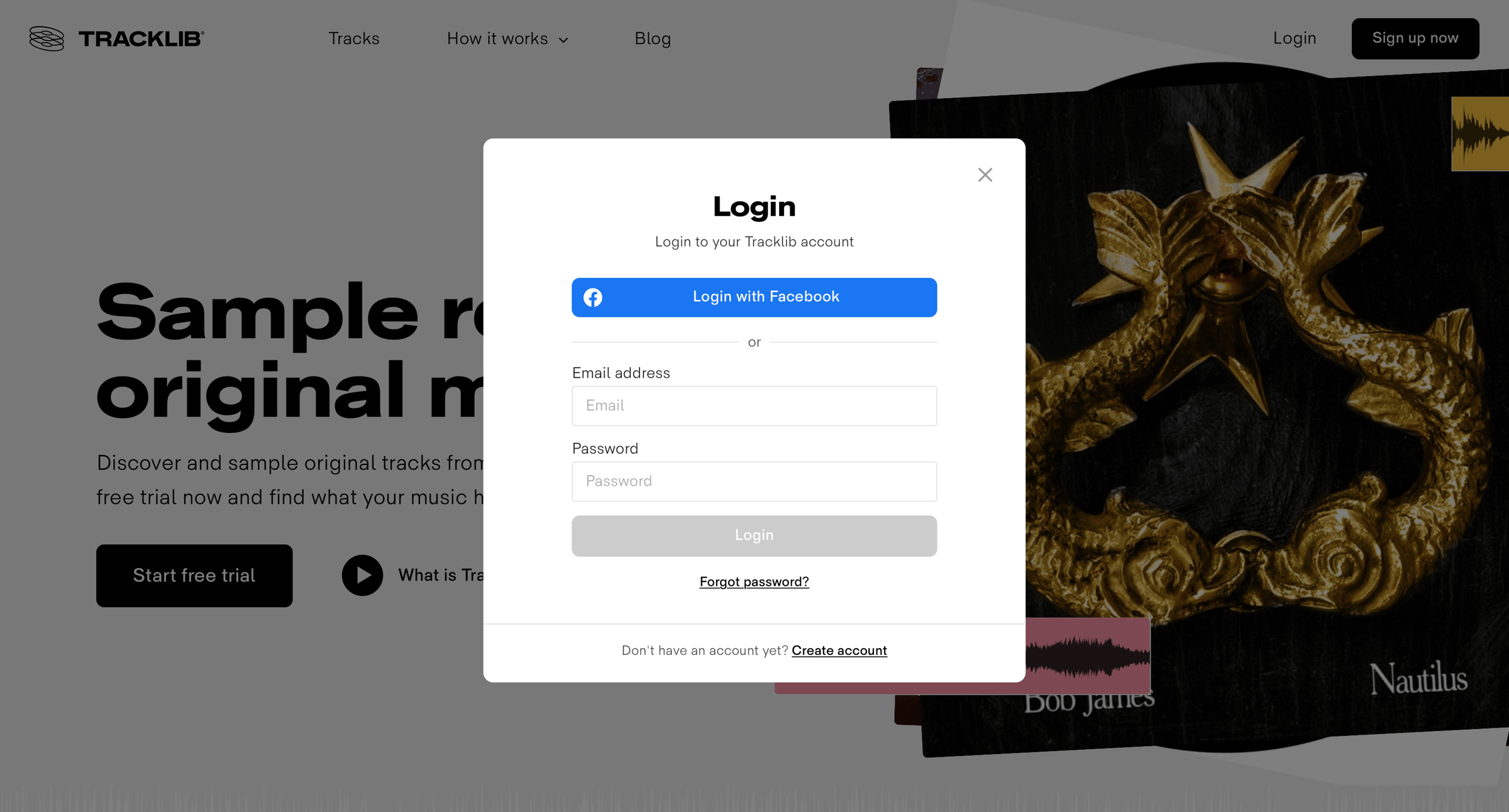 Tracklib - Tracklib - the record store for sampling screen