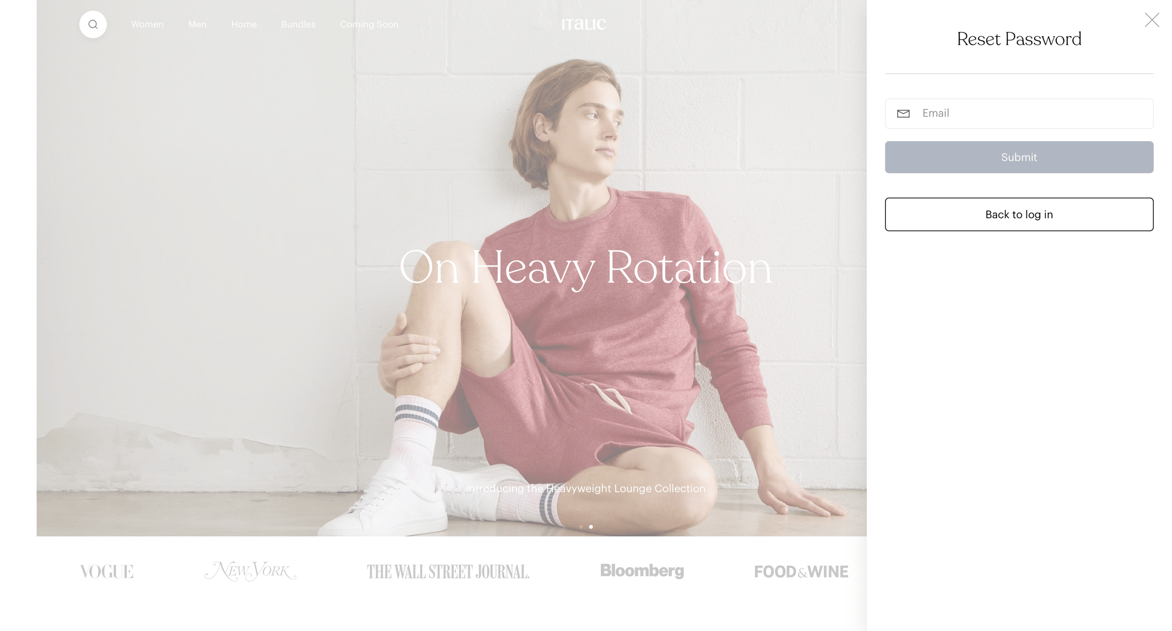 Italic - Italic | Quality, At Cost. screen